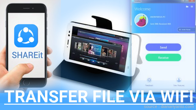 Tips Transfer File via Wifi di Pixcom Andro Note 2 Pro Menggunakan ShareIt Versi Baru