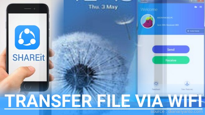 Cara Transfer File via Wifi di PIXCOM AndroFone 1 Menggunakan ShareIt Terbaru