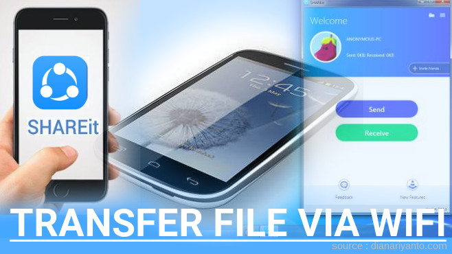 Transfer File via Wifi di Pixcom Androfone II Menggunakan ShareIt Versi Baru