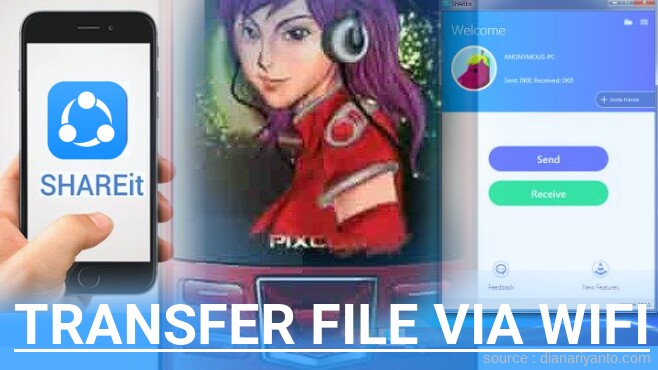 Kirim dan Transfer File via Wifi di PIXCOM PGM205 Menggunakan ShareIt Terbaru