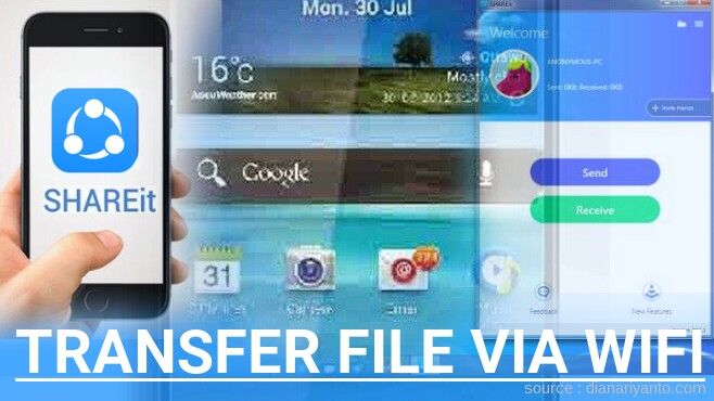 Cara Mudah Transfer File via Wifi di Smartfren Andromixx (Andomax Pixcom) Menggunakan ShareIt Terbaru